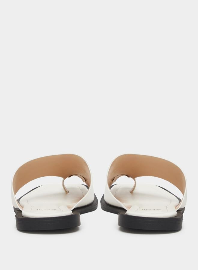 Styli Solid Toe Post Flat Sandals - Image 4